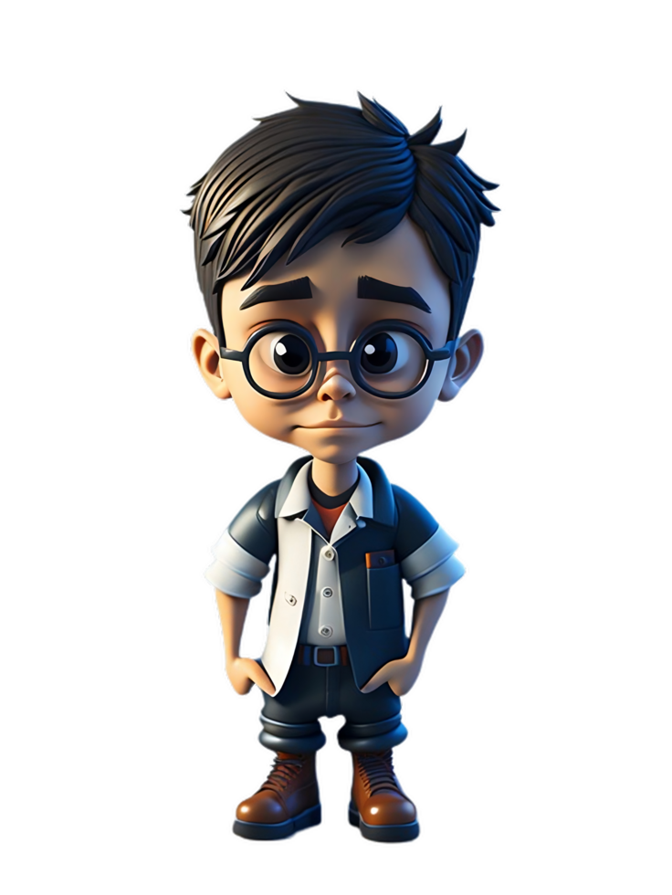 Smart boy cartoon png free download 23329249 PNG