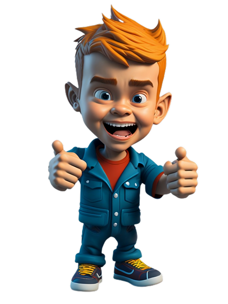 Little boy showing thumbs impression free download. Free png