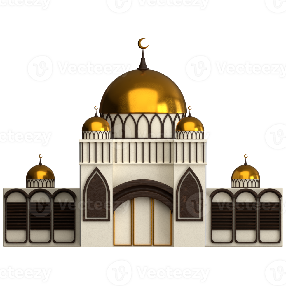 mosquée 3d rendre png