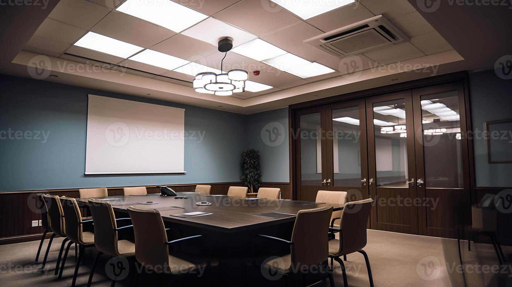 Empty Modern meeting room, photo