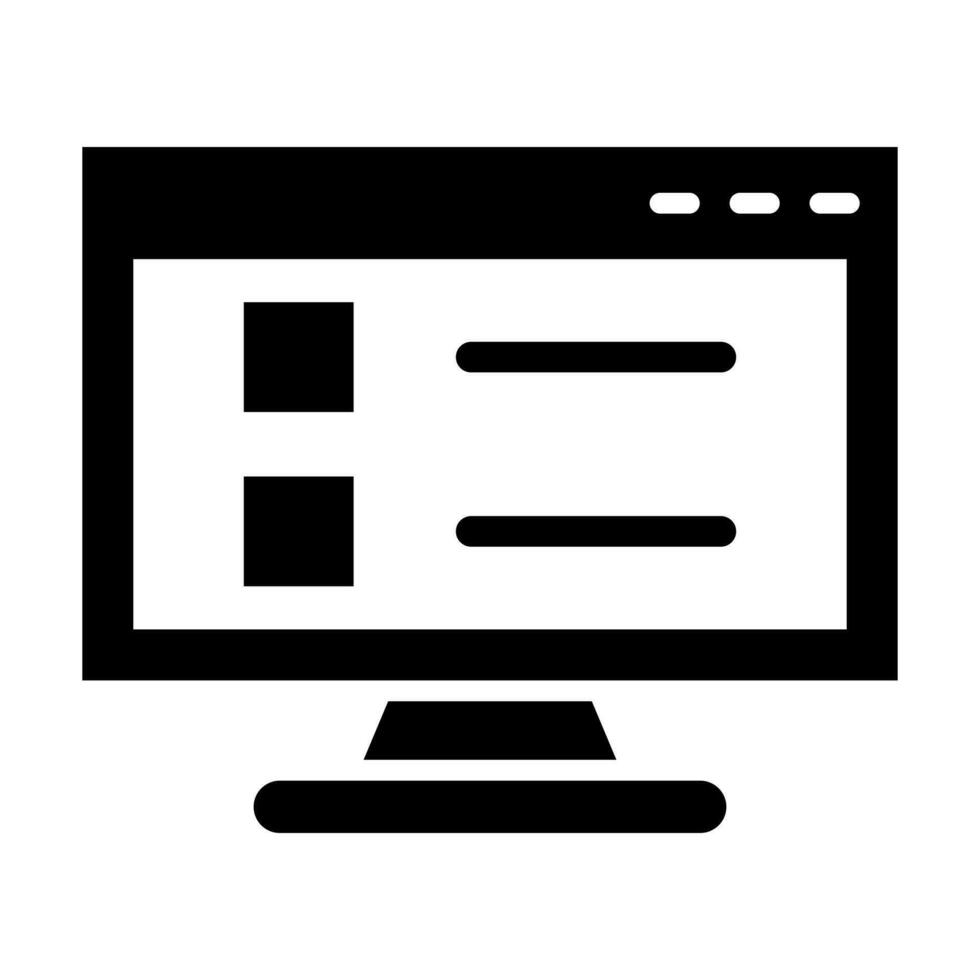 Online Test Icon Design vector