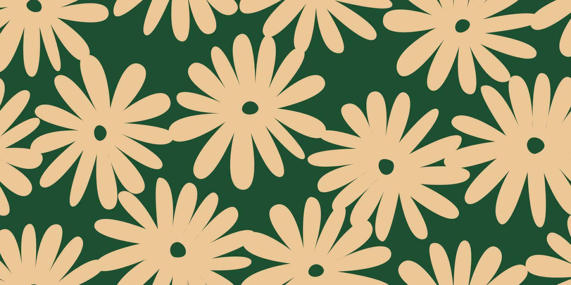 mano dibujado flores, sin costura patrones con floral para tela, textiles, ropa, envase papel, cubrir, bandera, interior decoración, resumen antecedentes. vector