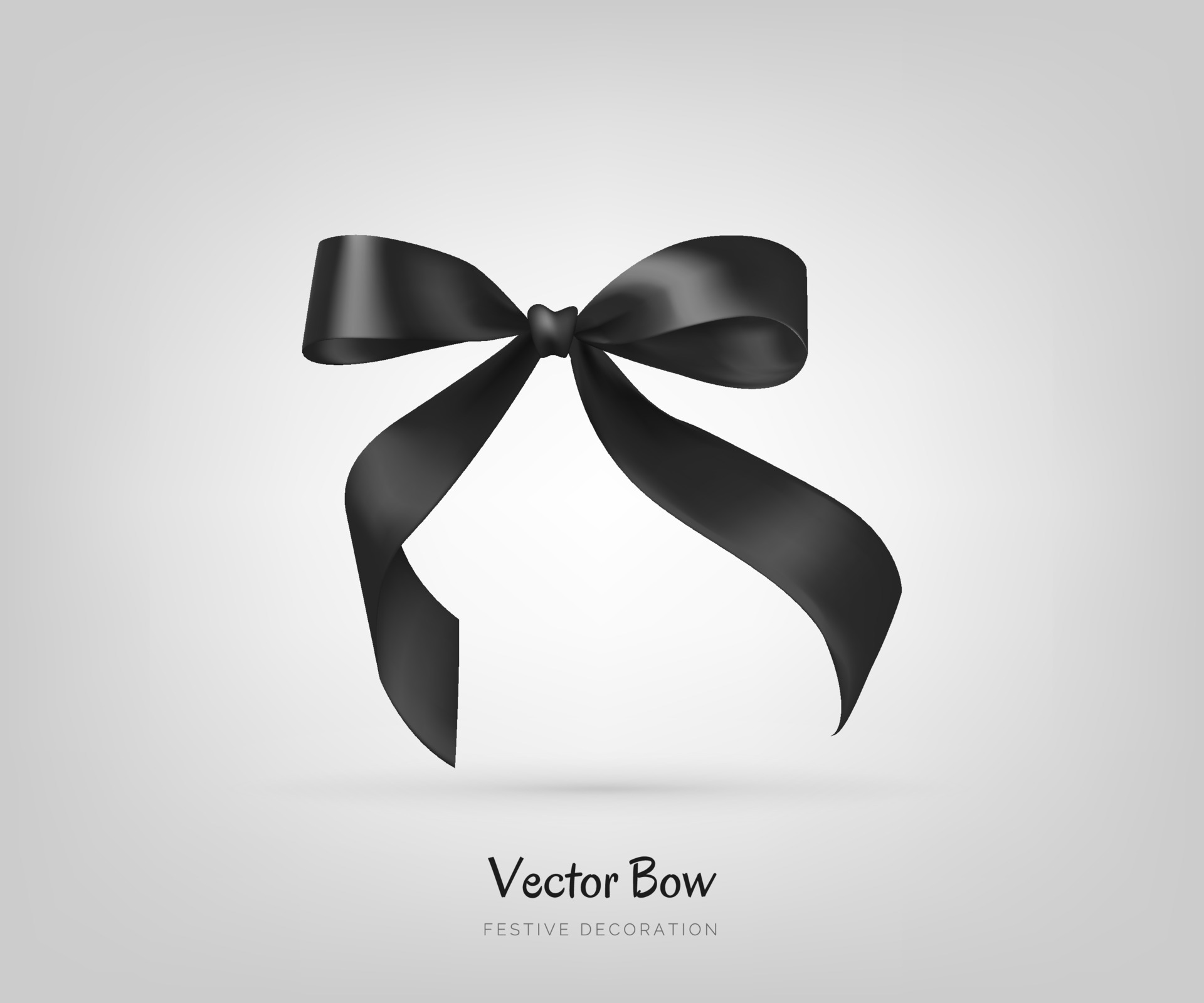 Black silk ribbon with rose design Royalty Free Vector Image