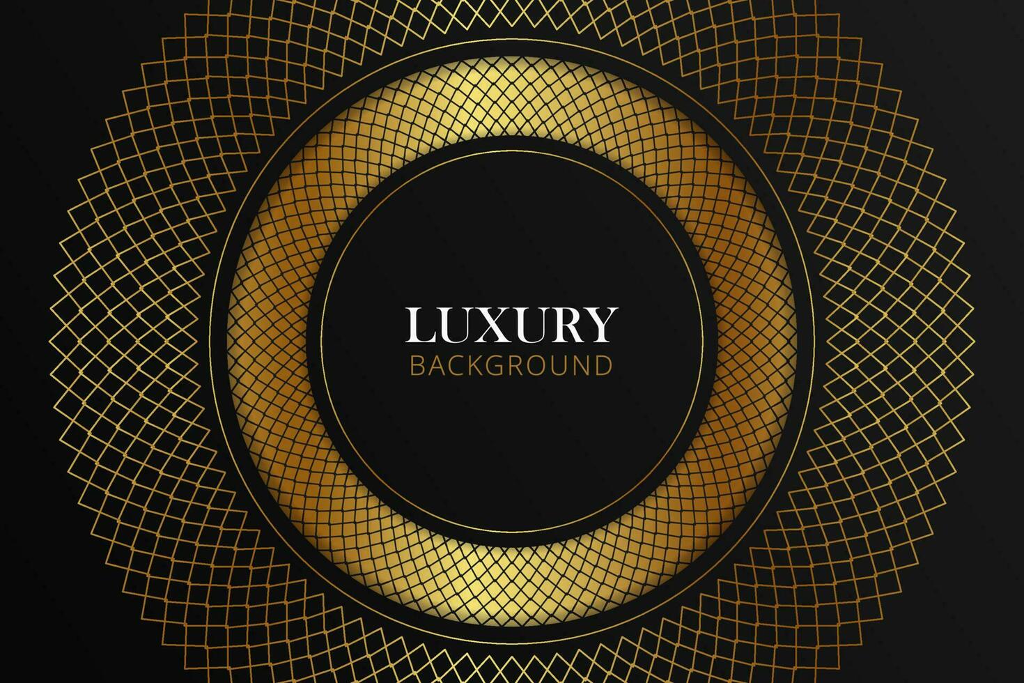 Golden Circle Abstract Background Vector Illustration with Elegant Design  Premium Quality Template for Business Cards and Banners Luxury Metallic Shine and 3D Effect Trendy Wire Frame Element