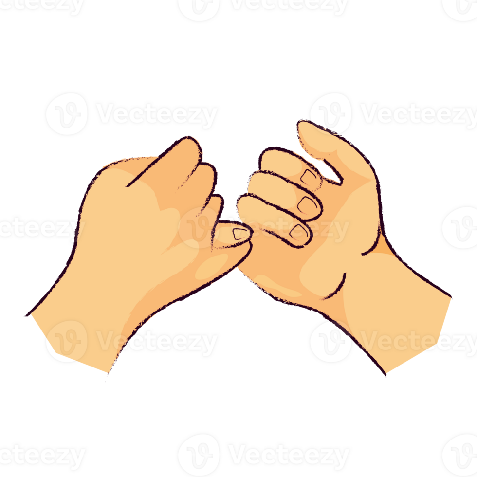 kleiner Finger versprechen wie ein Symbol von Freundschaft png