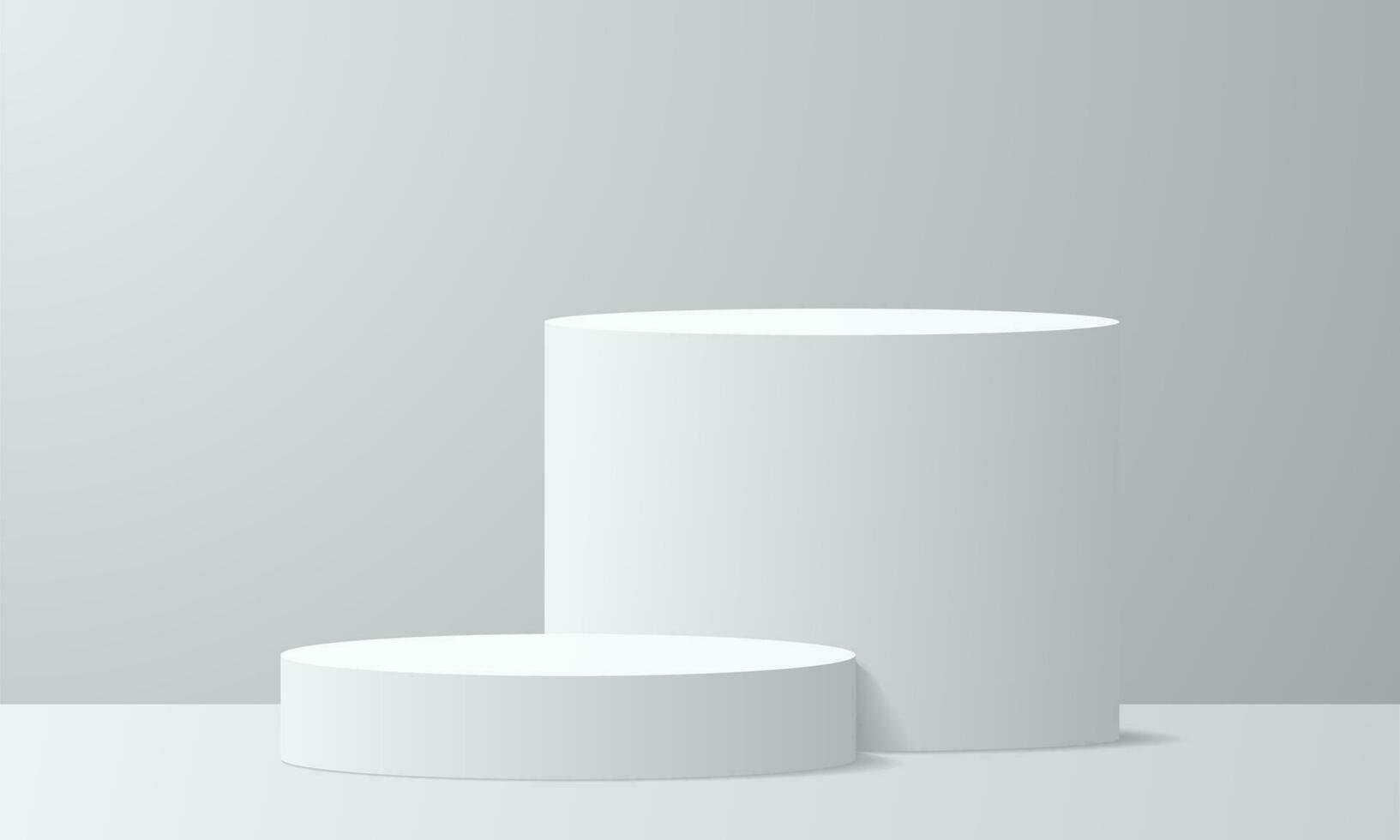 3d background products display podium. background vector 3d rendering with podium. stand to show cosmetic product on podium 3d. Stage showcase on pedestal display beige background studio