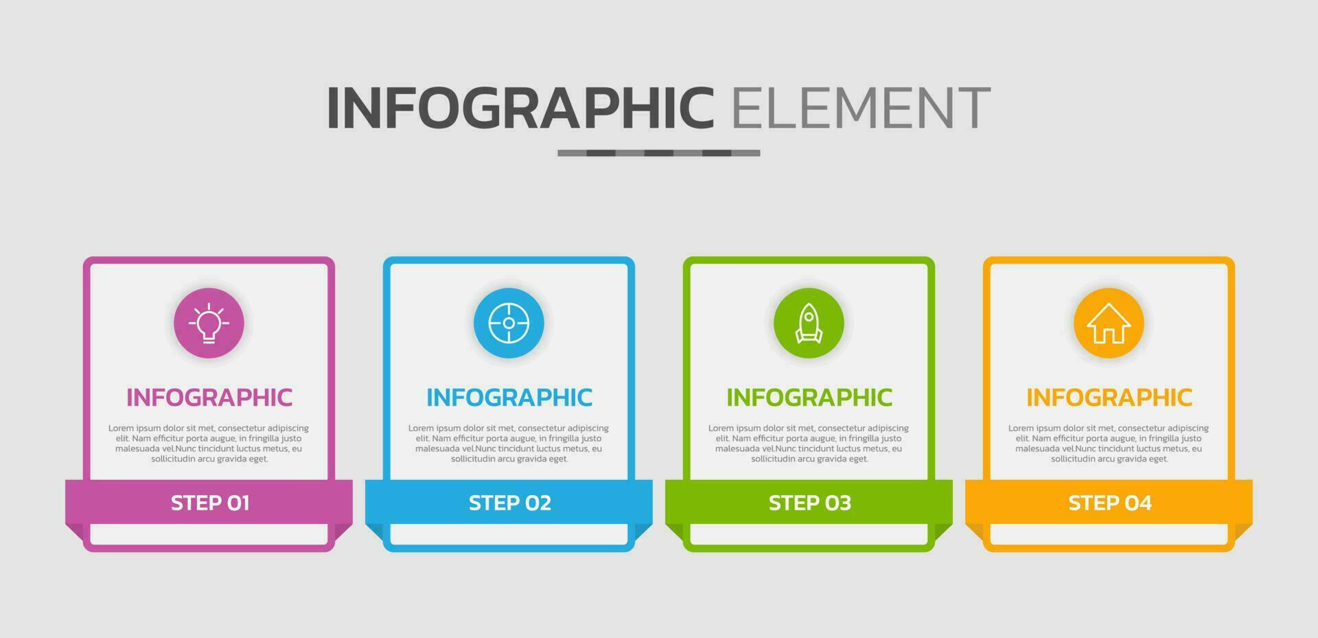 creativo infografía diseño modelo vector