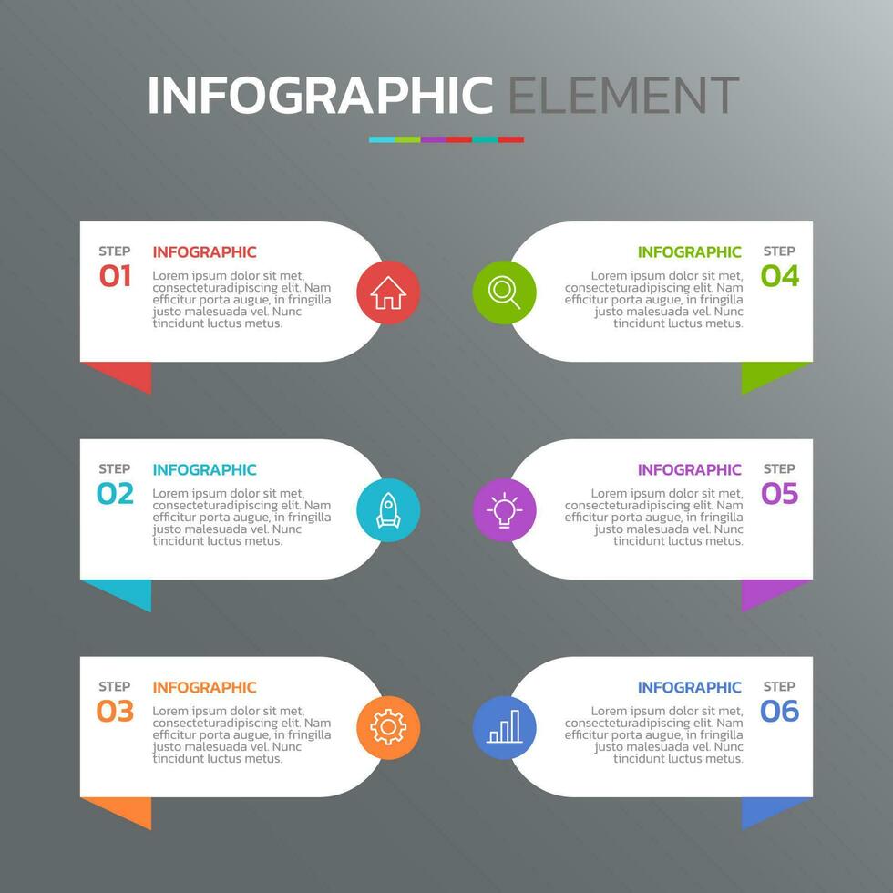 creativo infografía diseño modelo vector