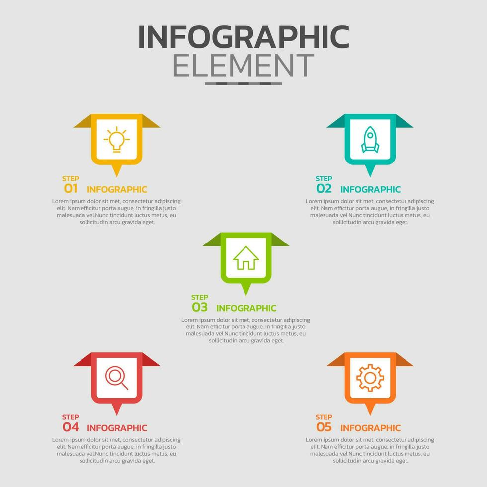 Creative infographic design template vector