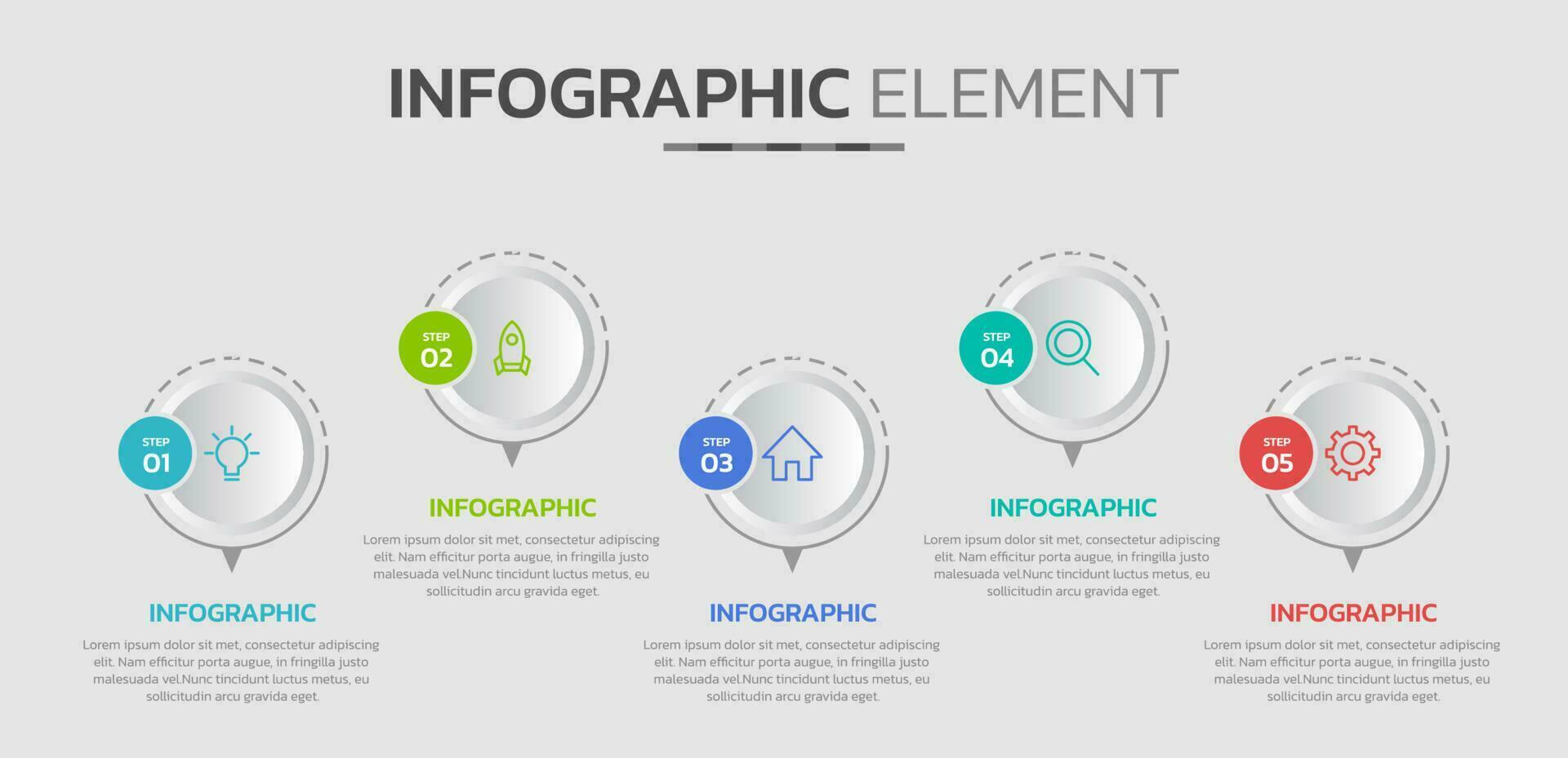 creativo infografía diseño modelo vector