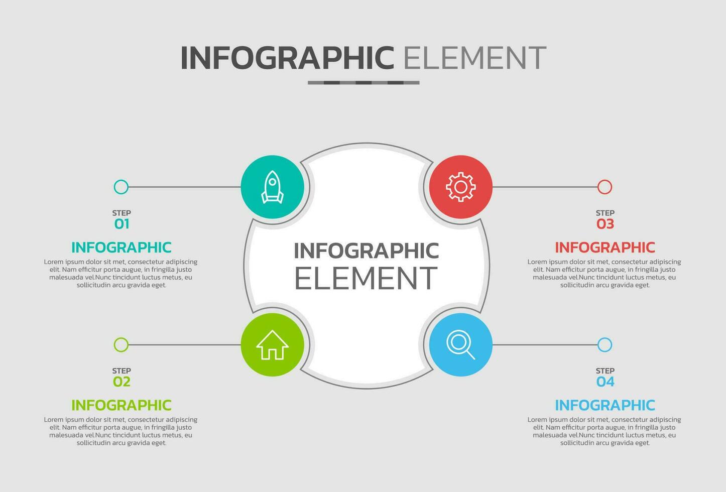 Creative infographic design template vector