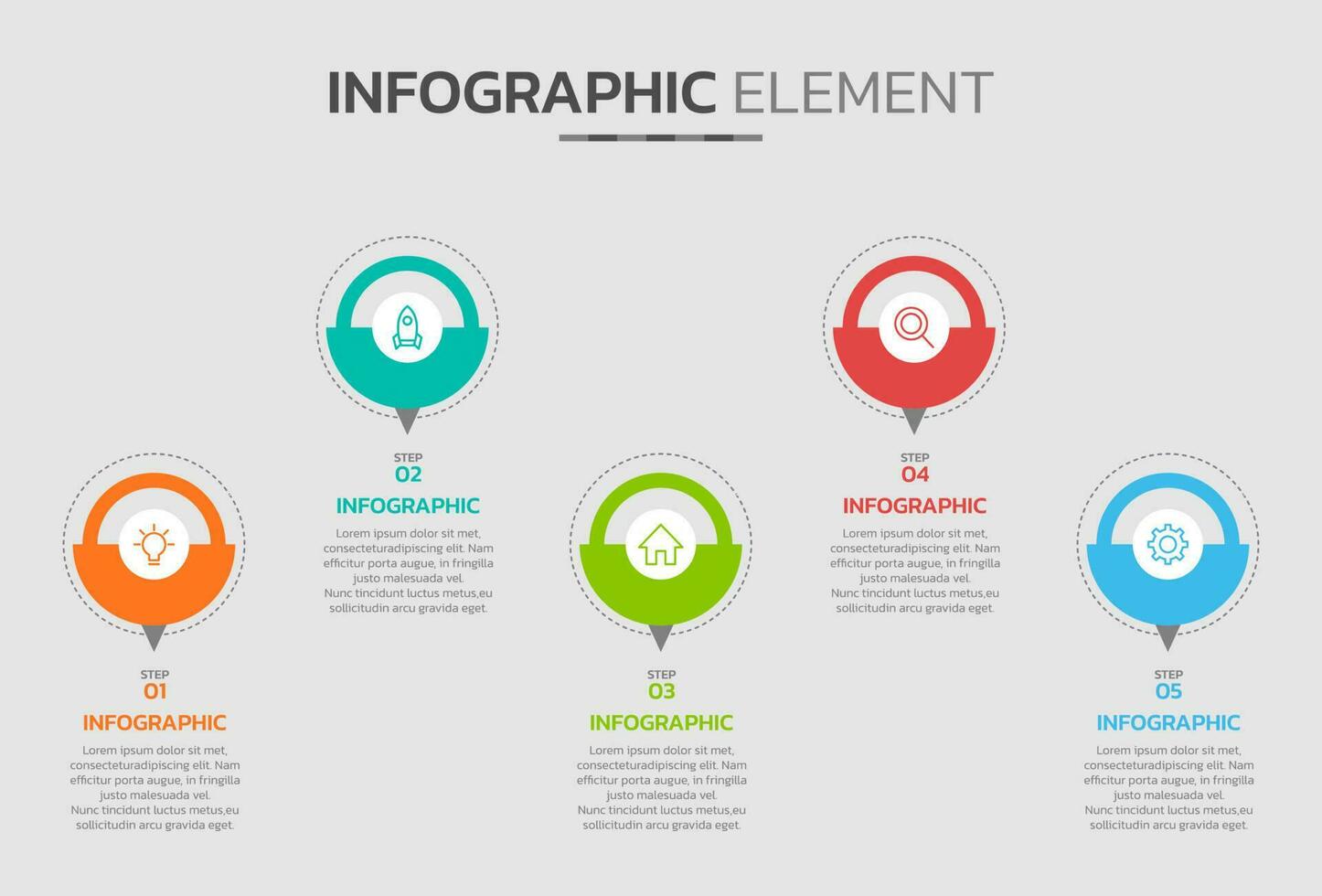 Creative infographic design template vector