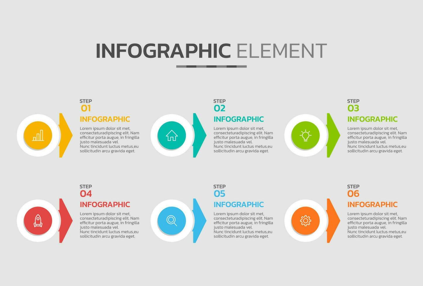 creativo infografía diseño modelo vector