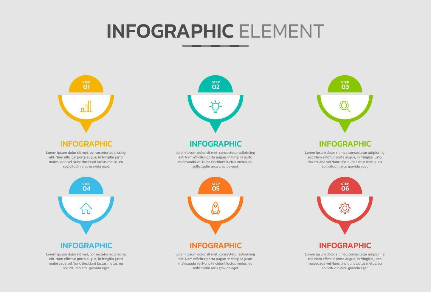 Creative infographic design template vector