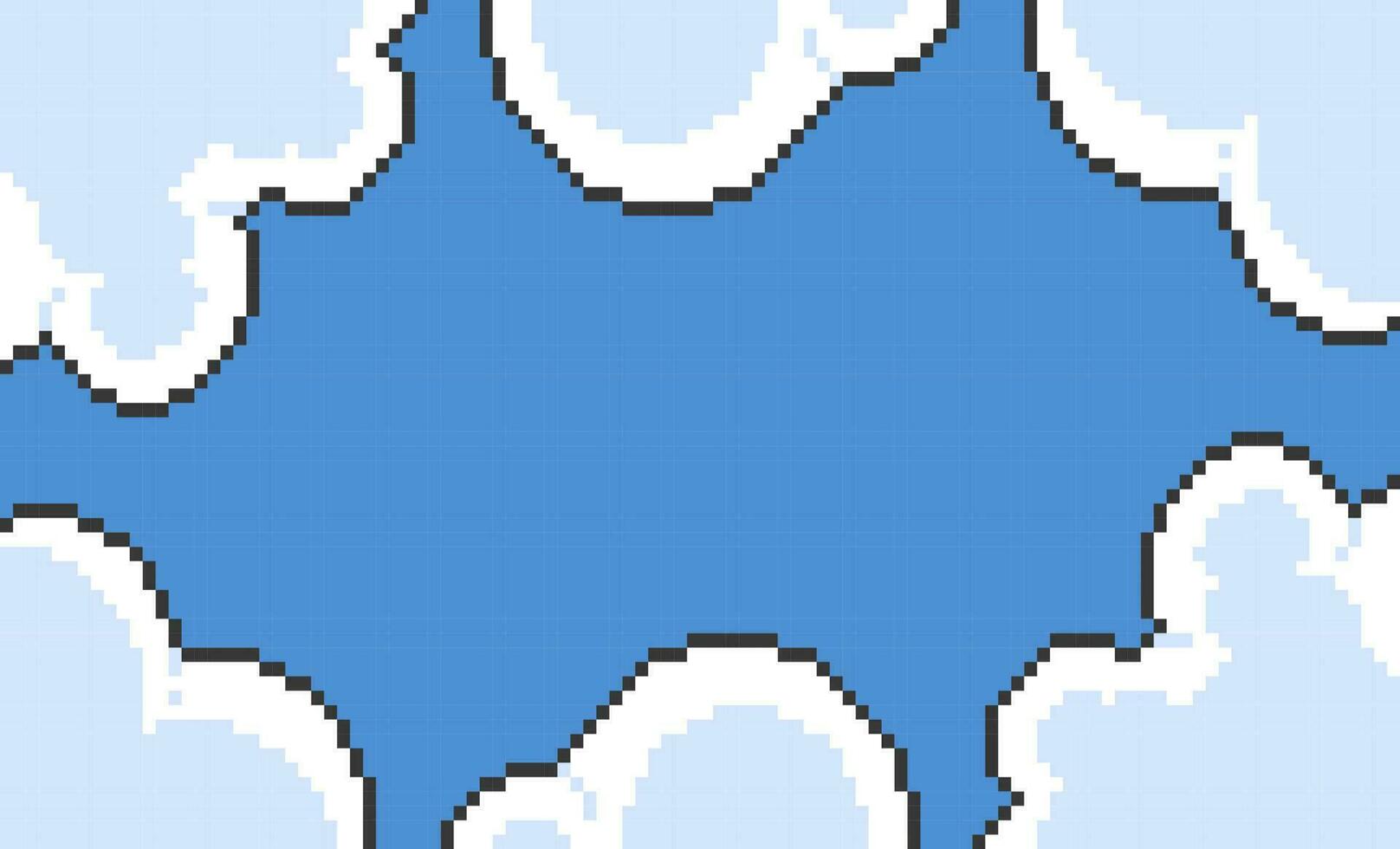 cloud background in pixel art style vector