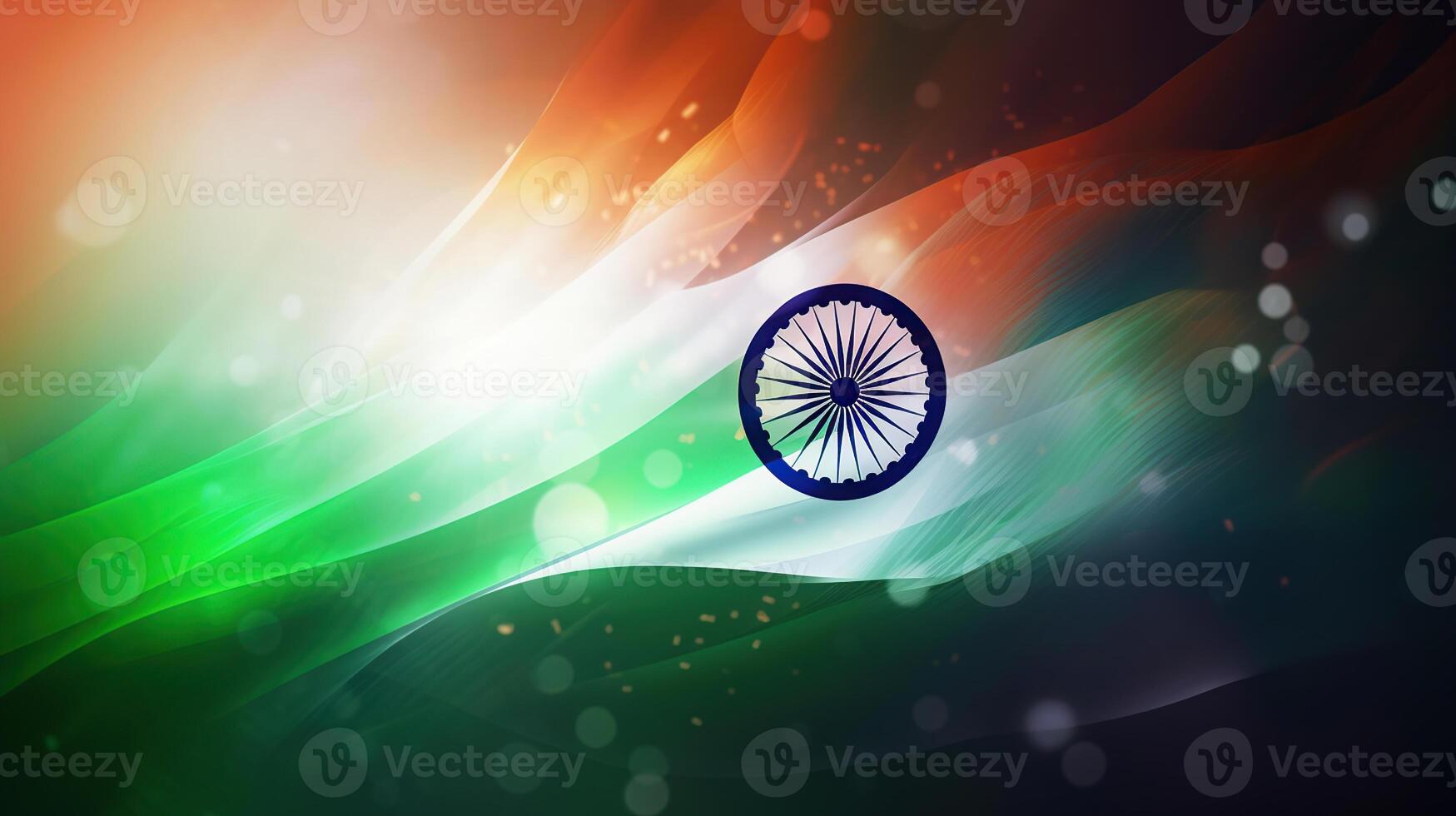 Indian Tricolor flag background for independence day. Greeting card design template, photo