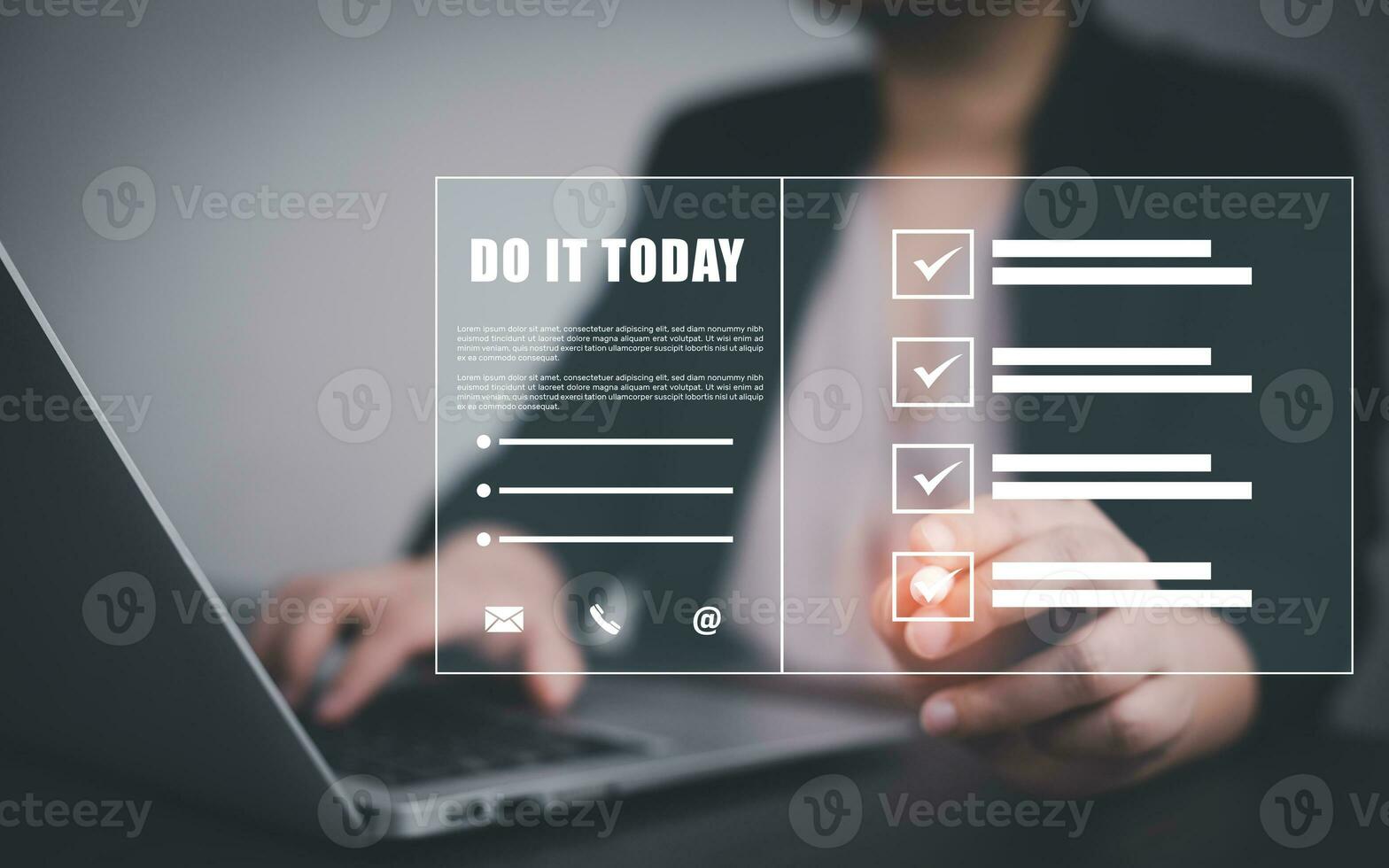 Planner To Do it List Agenda Note Graphic, Schedule using event planner calendar, Business people hand using vacation plan on laptop computer organization management calendar planning reminder concept photo