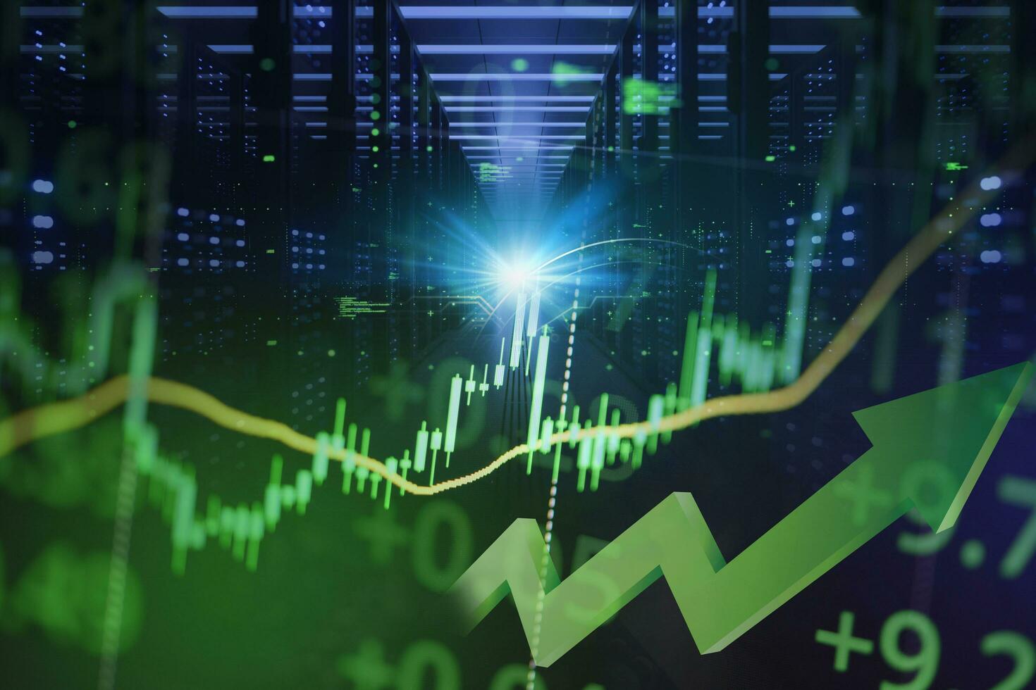 Stock market graph trading analysis investment financial, stock exchange financial forex graph stock market graph chart business crisis crash grow up profits win up trend server digital photo