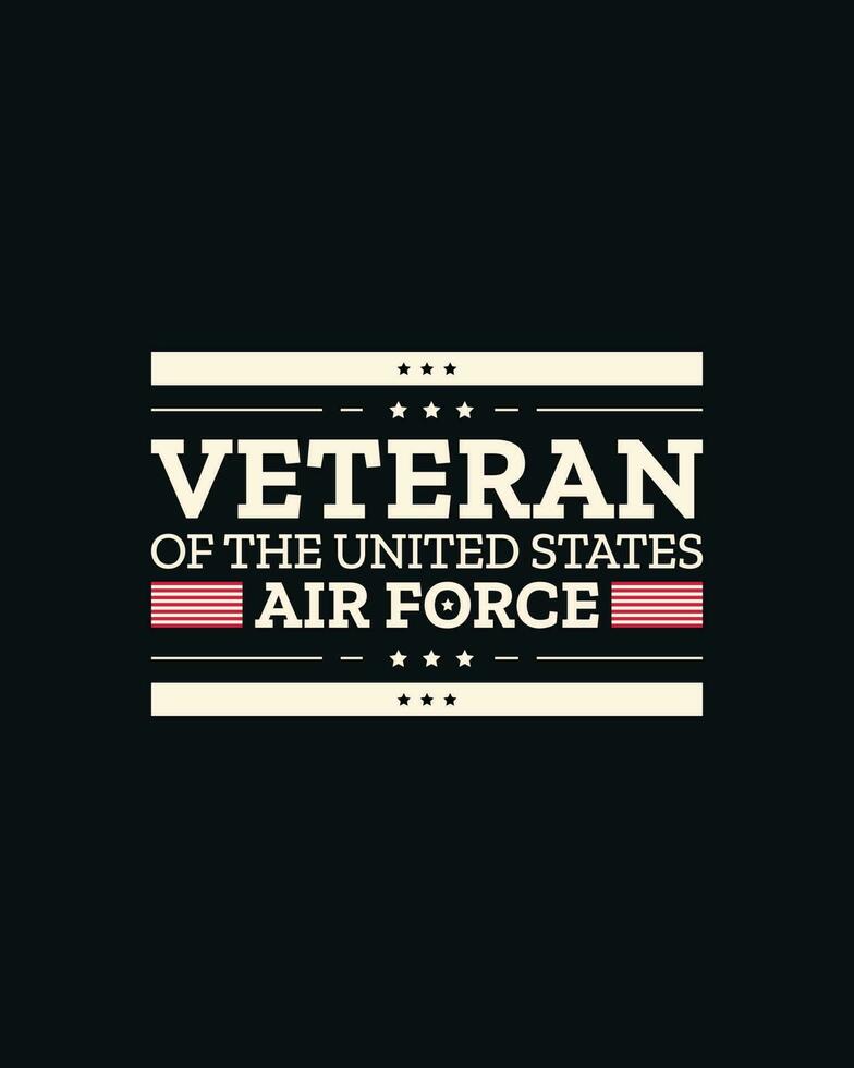 Veteran typography t shirt. Veteran day. Minimal typographic poster, veteran of the us military t-shirt vector
