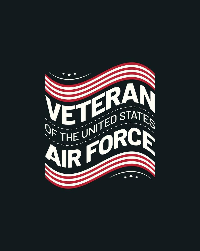 Veteran typography t shirt. Veteran day. Minimal typographic poster, veteran of the us military t-shirt vector