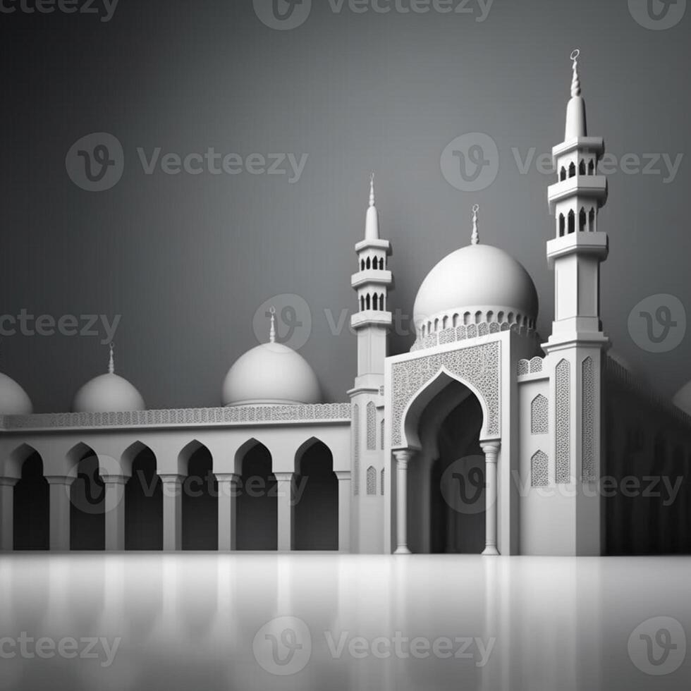 beautiful luxury mosque photo