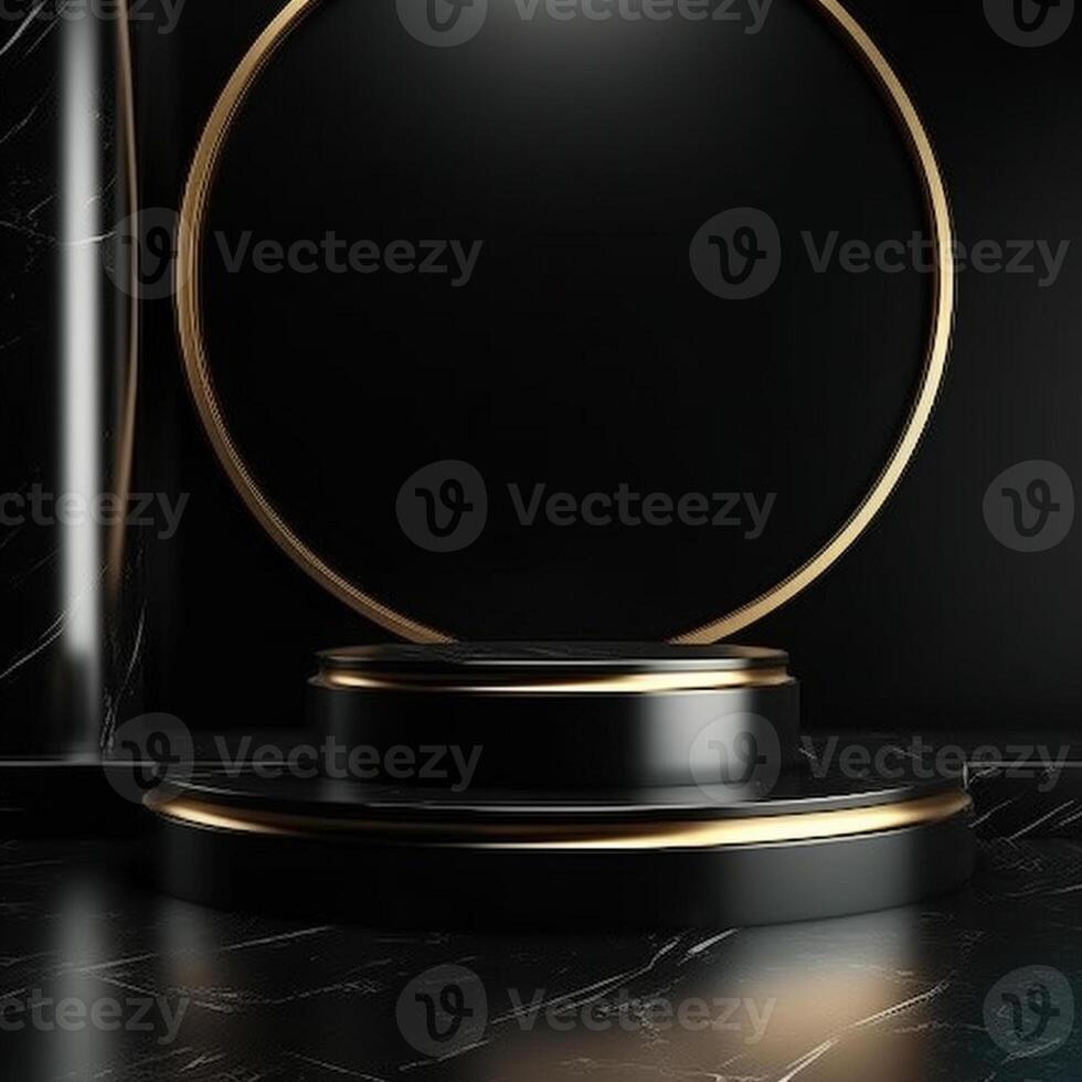luxury podium for product presentation. Abstract background. photo