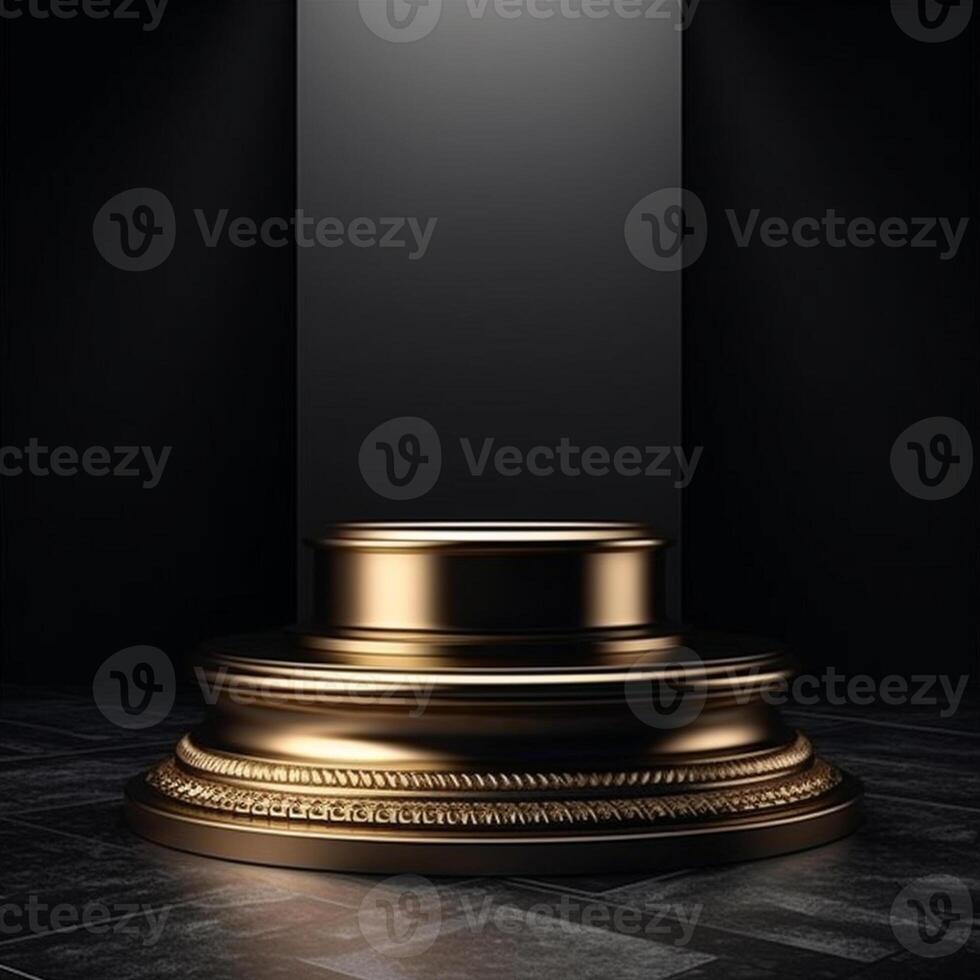 luxury podium for product presentation. Abstract background. photo