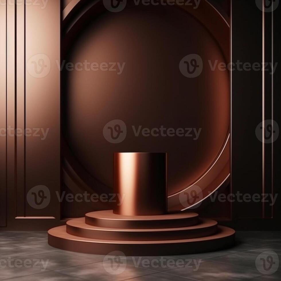 luxury podium for product presentation. Abstract background. photo