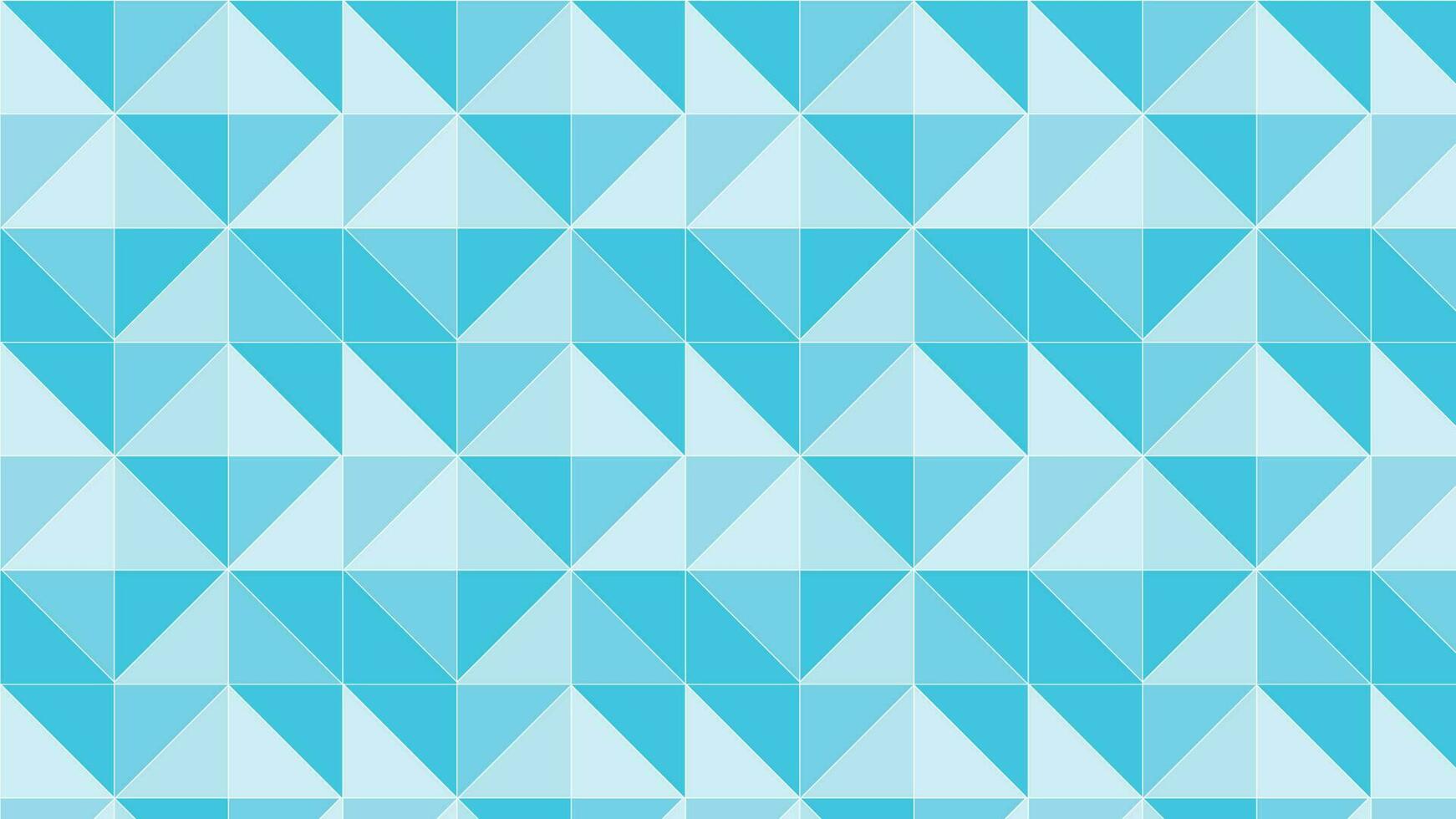 Blue Vector abstract tiled seamless pattern background with pyramids, geometric shapes vector background