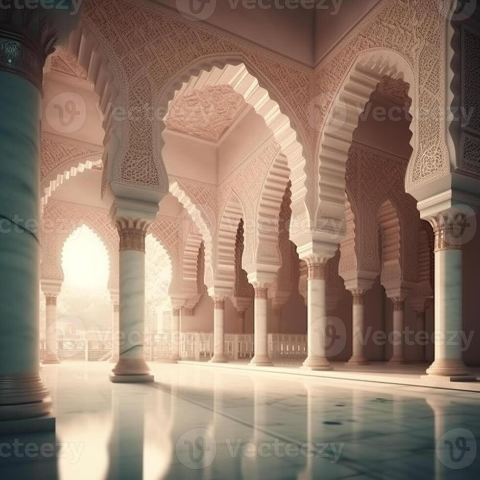 beautiful luxury mosque photo