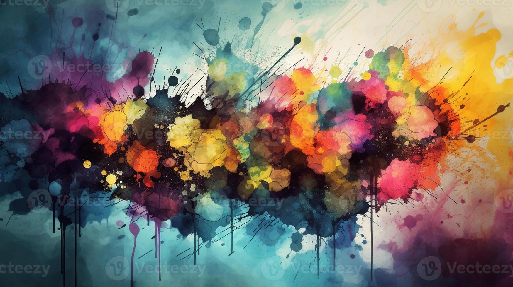 texture background Abstract colorful watercolor for background Digital art painting Texture paper photo