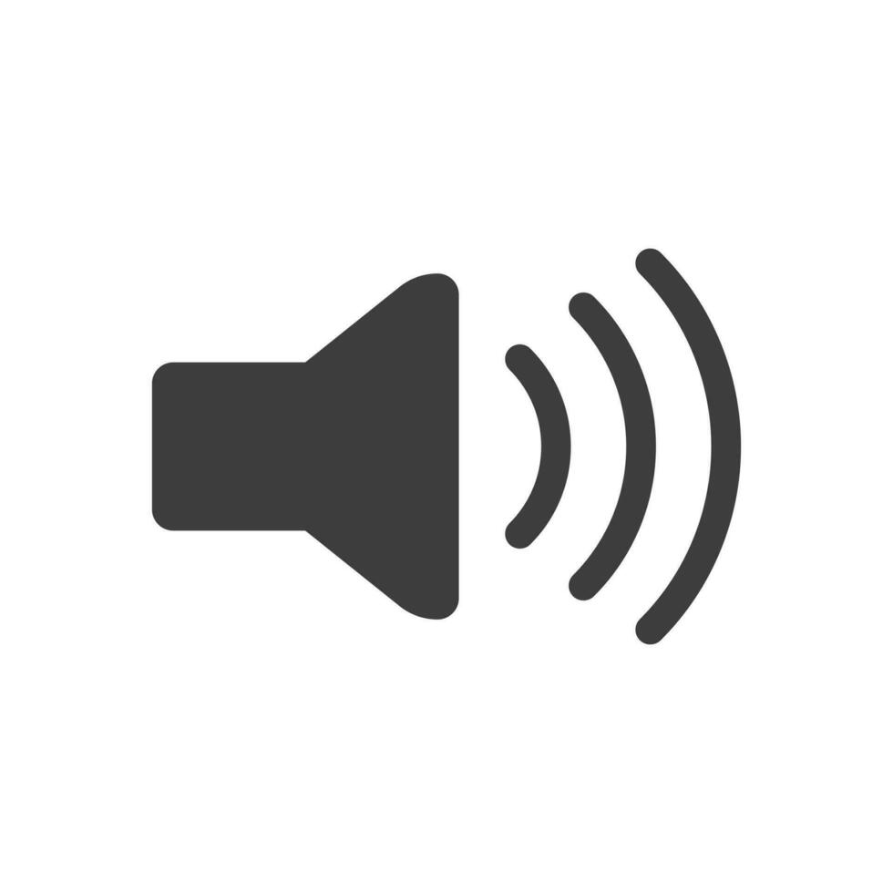 Phone Speaker Volume Flat Icon Isolated Vector Illustration