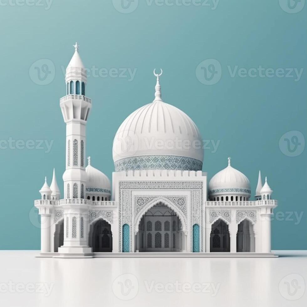 beautiful luxury mosque photo