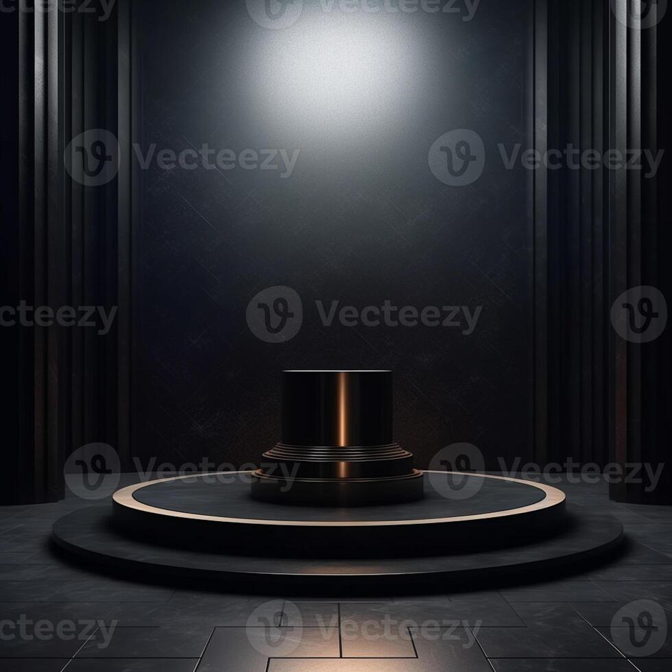 luxury podium for product presentation. Abstract background. photo