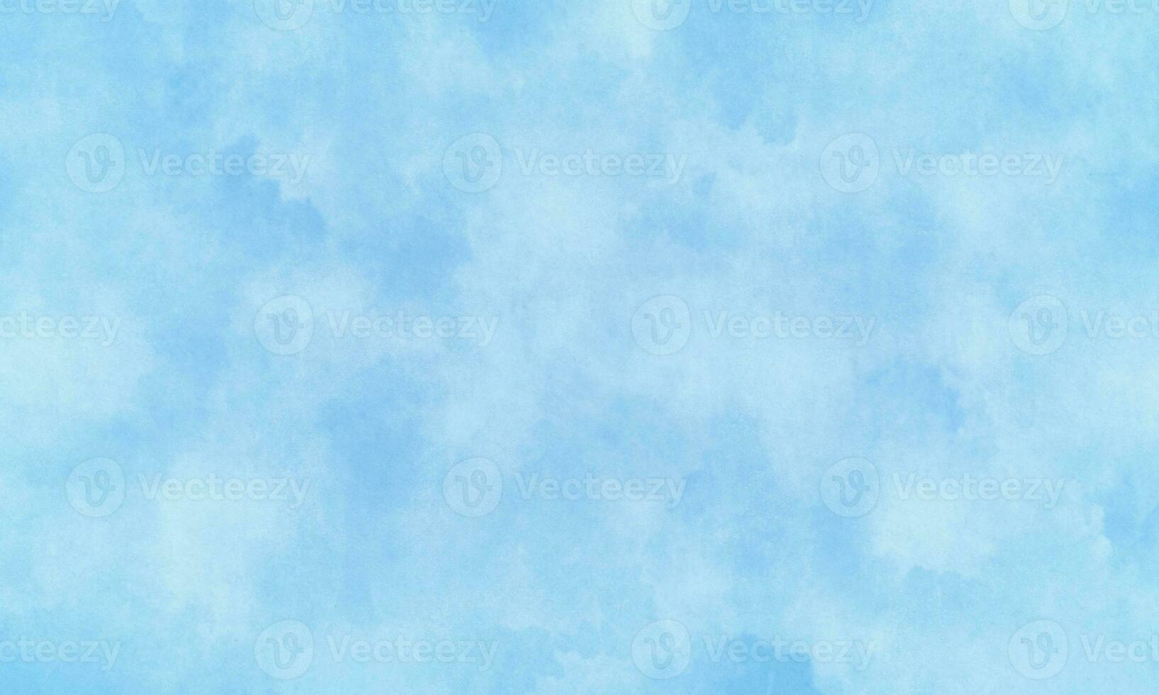 Abstract painted light blue clouds watercolor background, Abstract beautiful light blue cloudy sky concept for design template photo