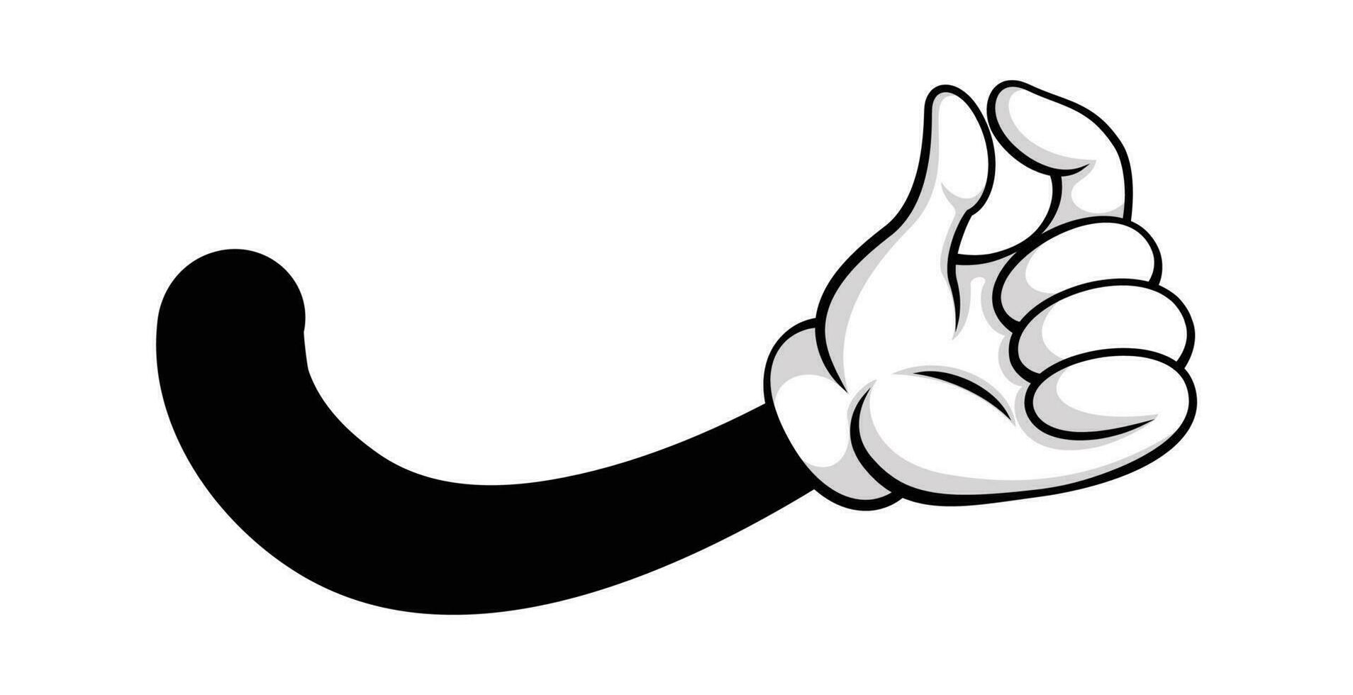 Snap of fingers cartoon comic gesture icon vector