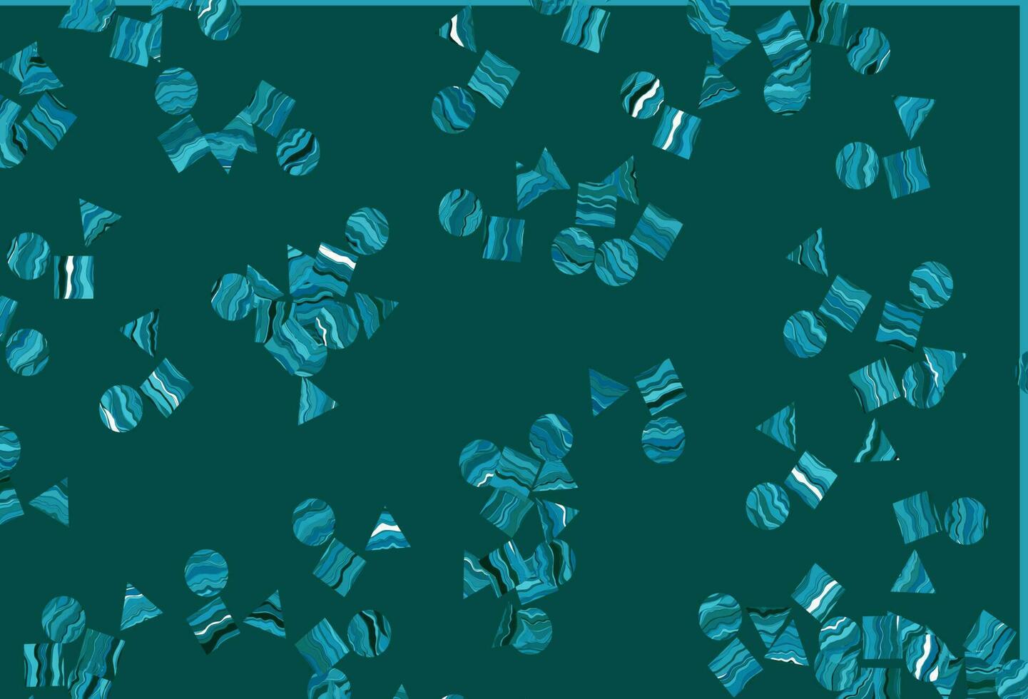 Light BLUE vector background with triangles, circles, cubes.