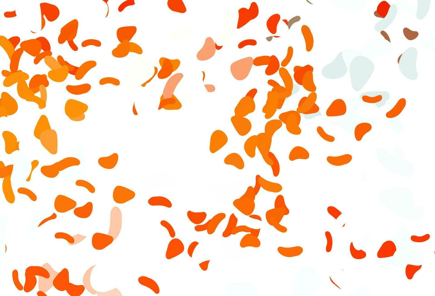 Light orange vector background with abstract forms.