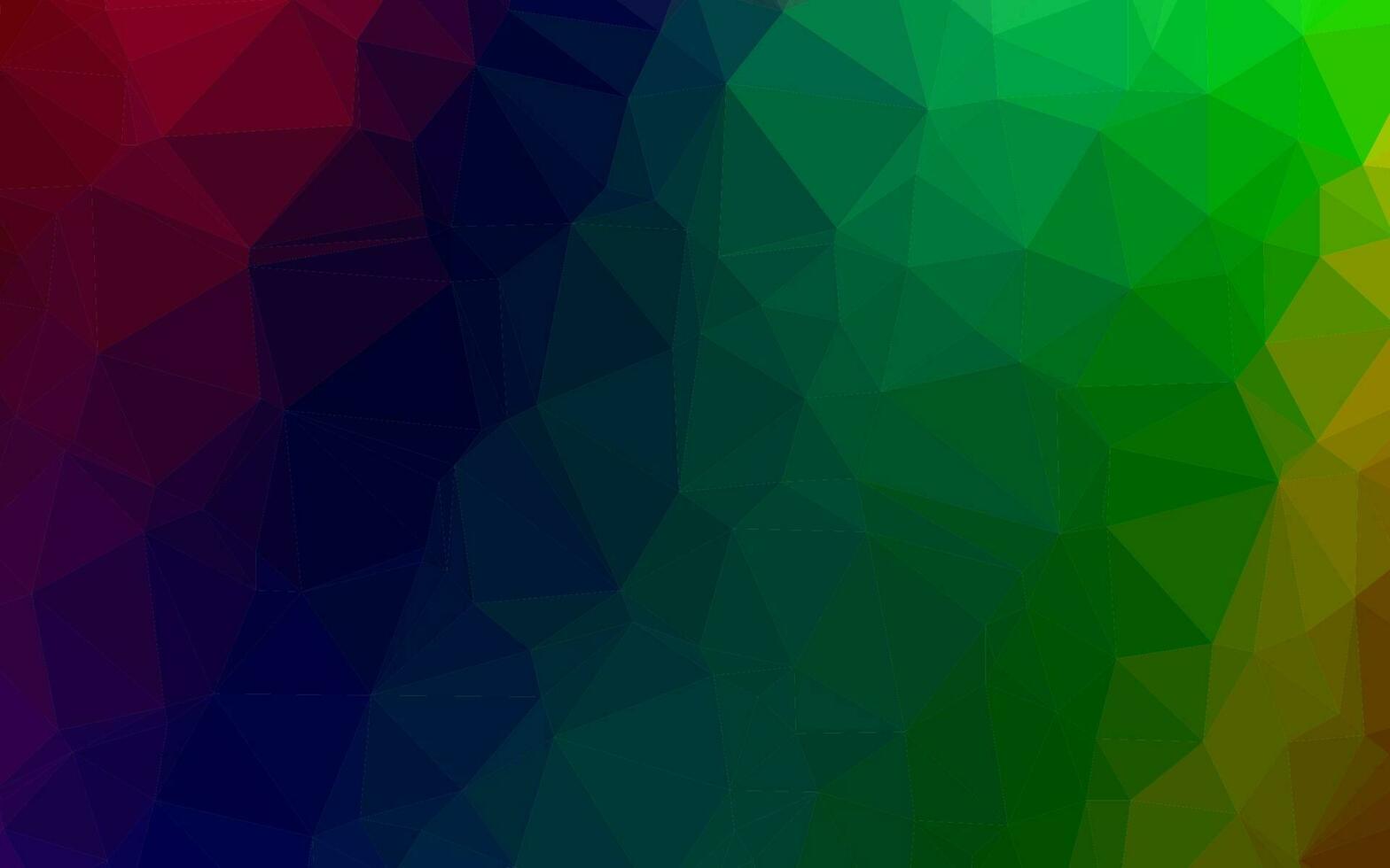 Dark Multicolor, Rainbow vector abstract polygonal texture.