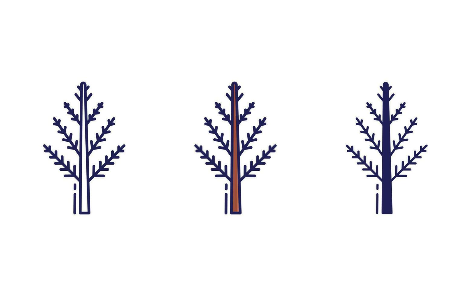 icono de vector de árbol