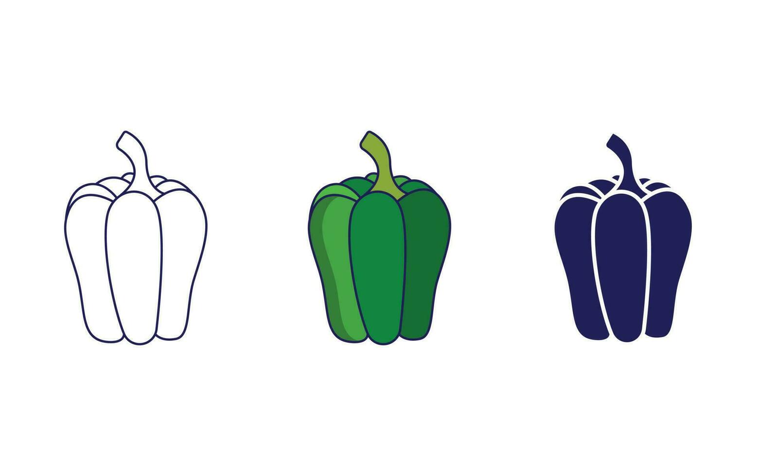 Capsicum vector icon