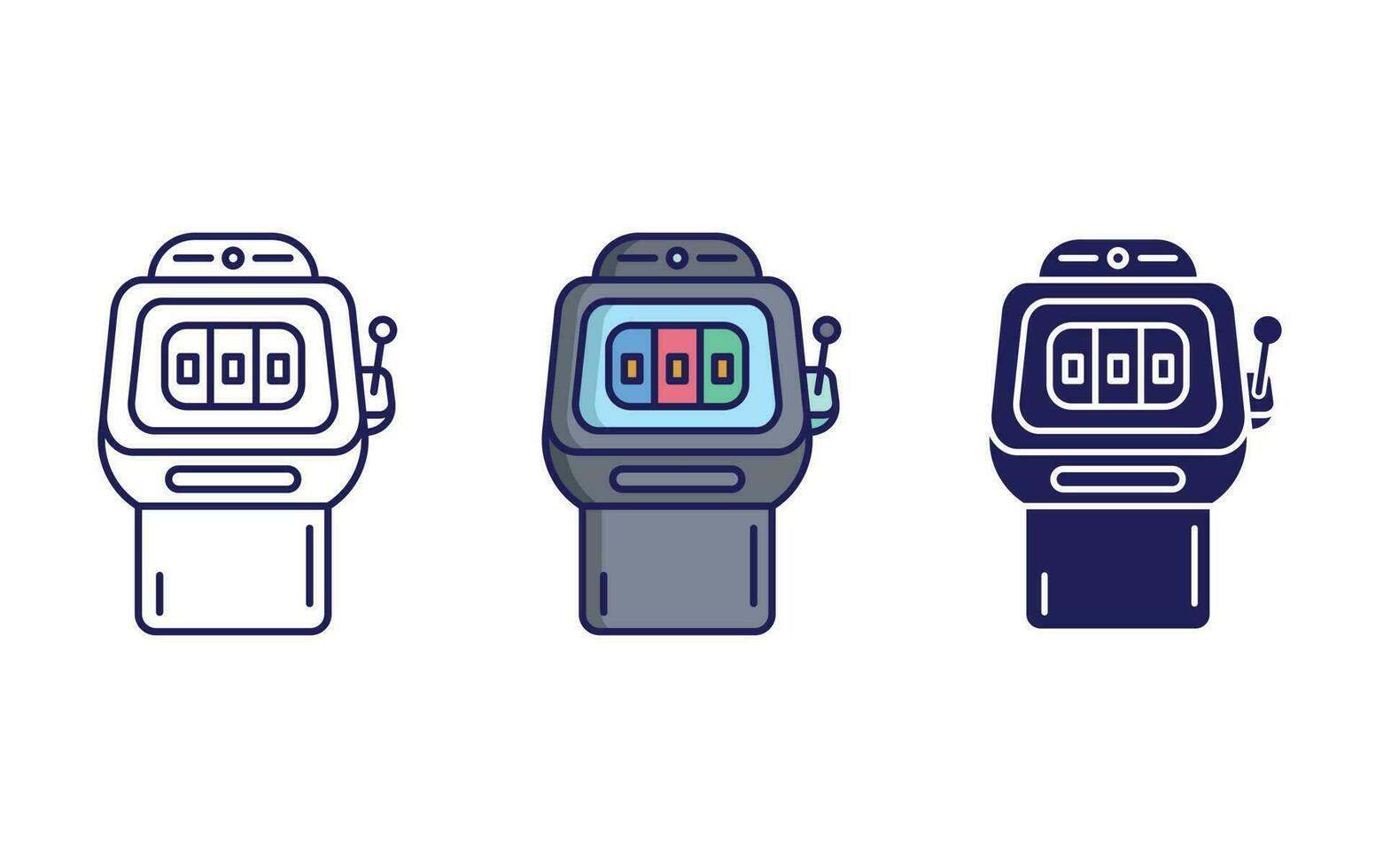 Casino machine vector icon