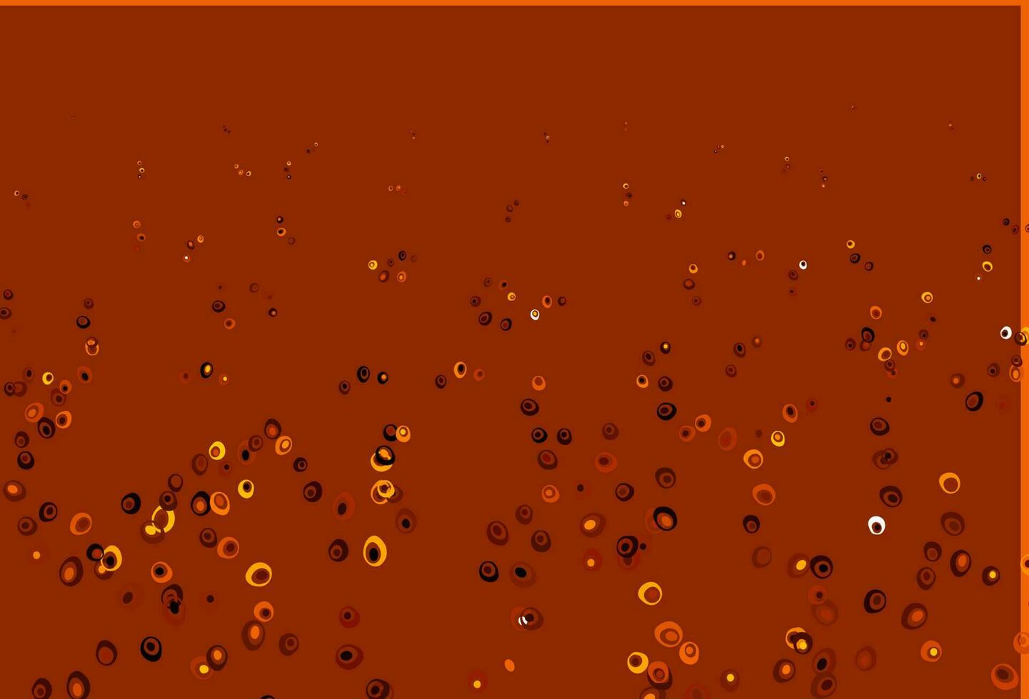 Light Orange vector cover with spots.