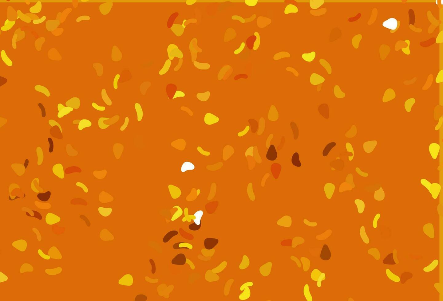 Light Orange vector pattern with chaotic shapes.