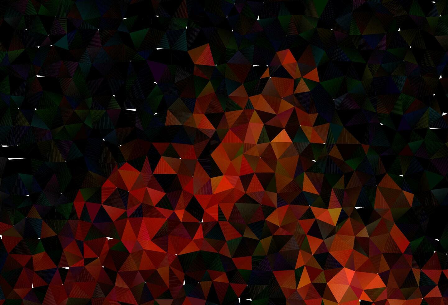 Dark Orange vector blurry triangle pattern.