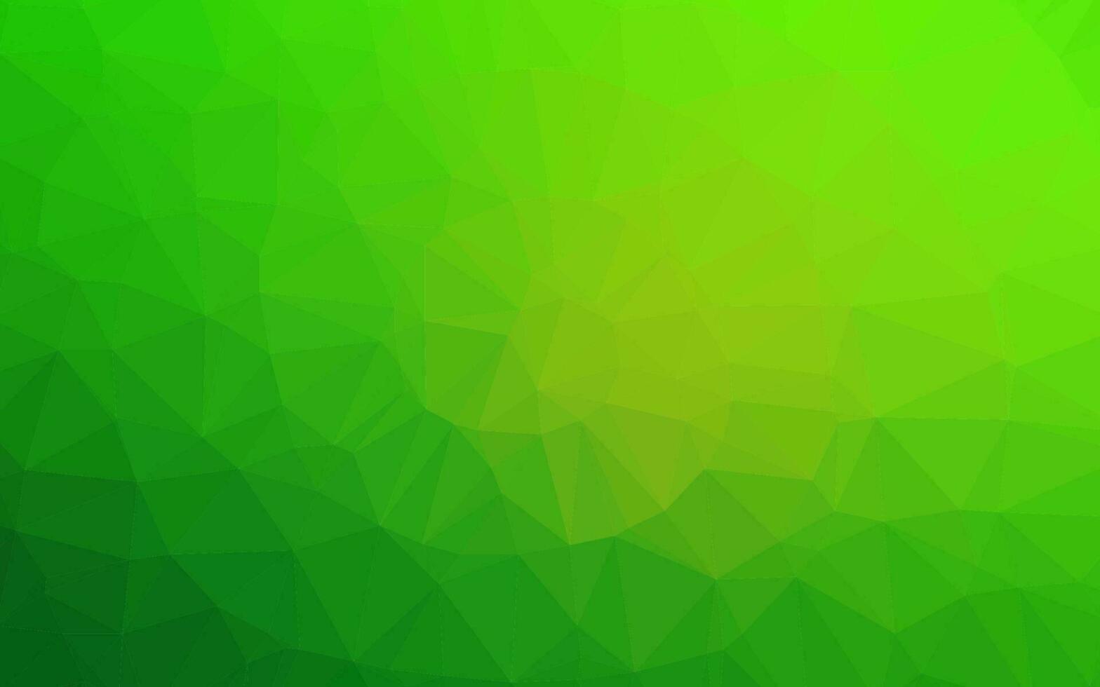 Light Green vector polygonal template.