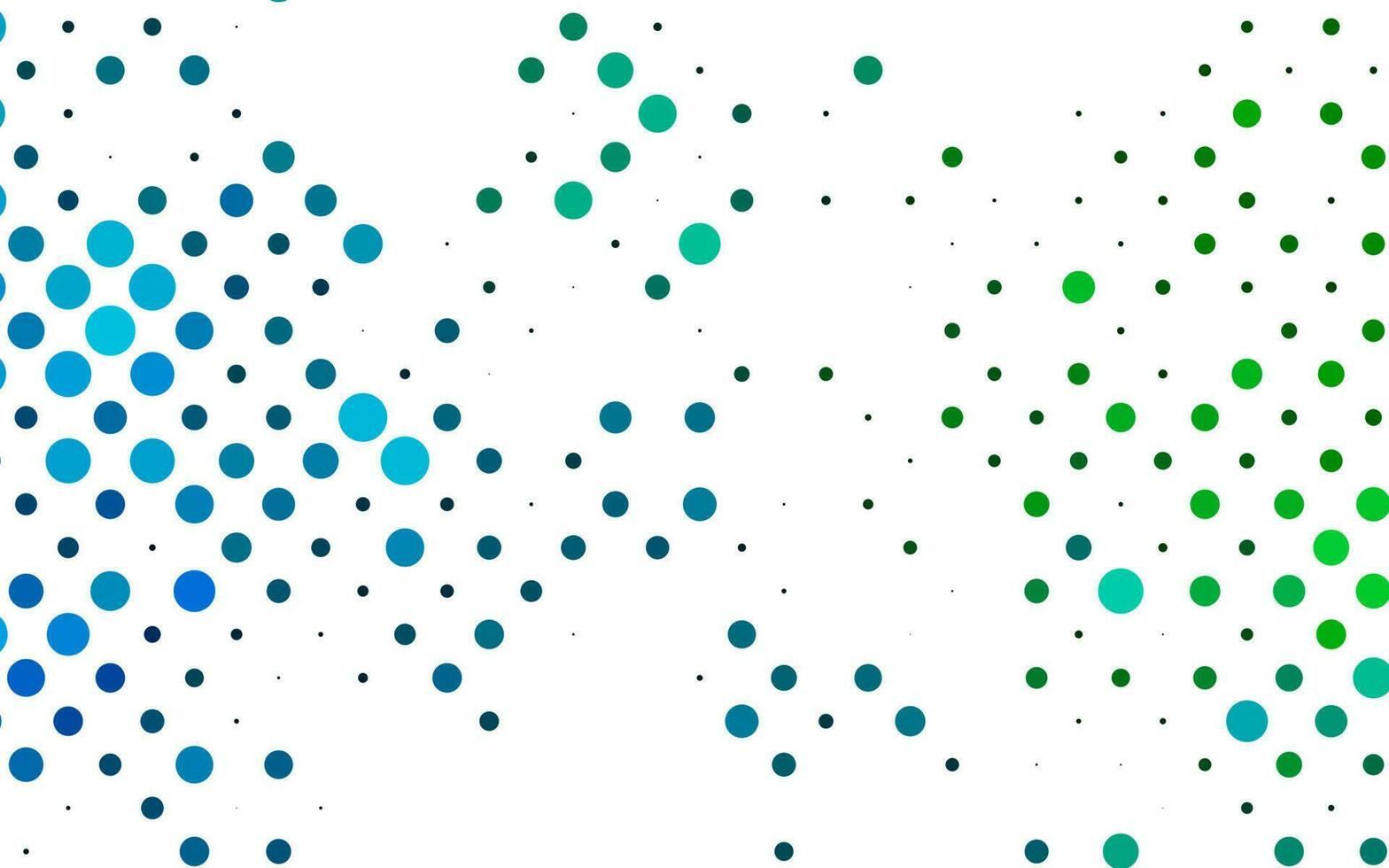 Light Blue, Green vector pattern with spheres.