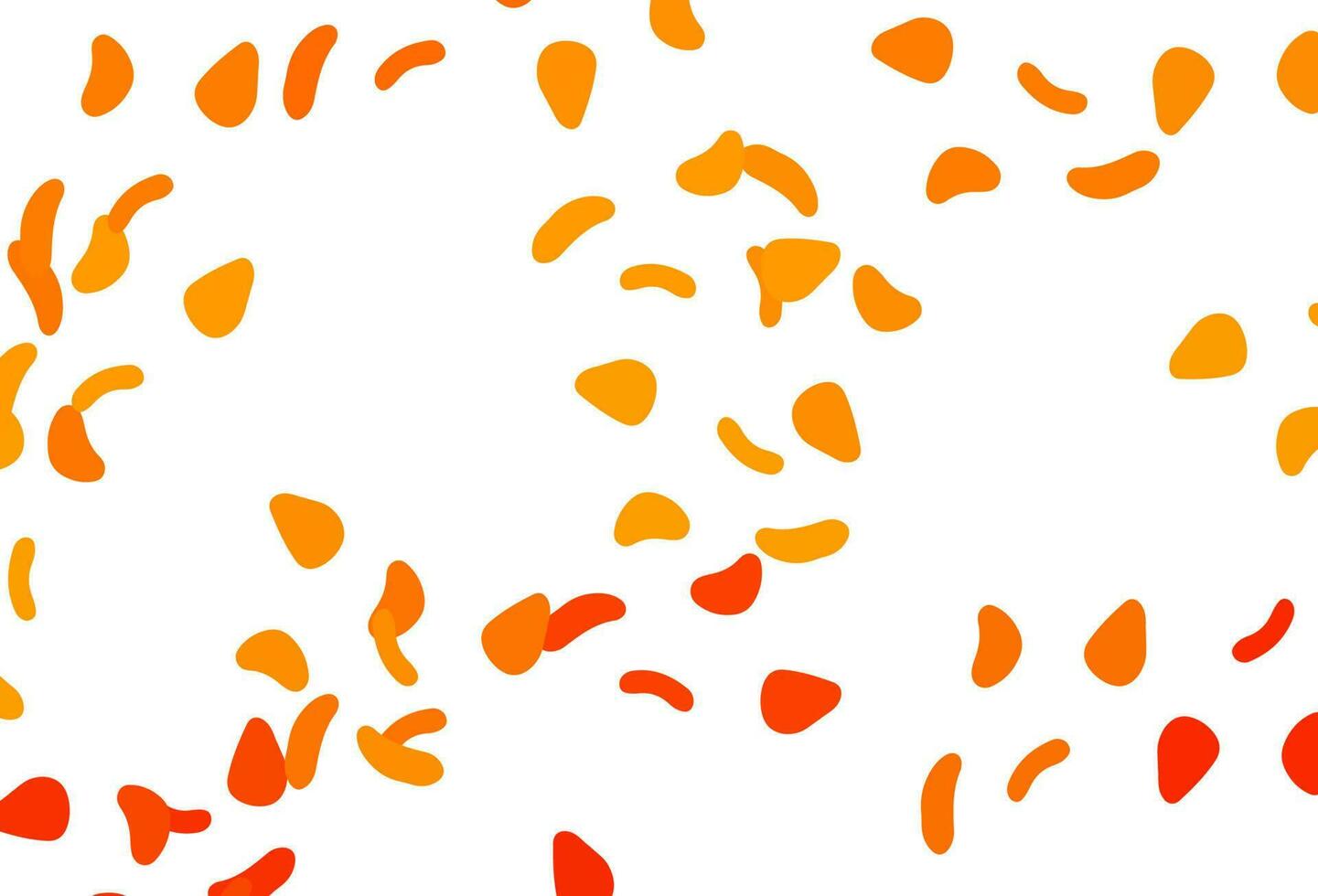 Fondo de vector naranja claro con formas abstractas.