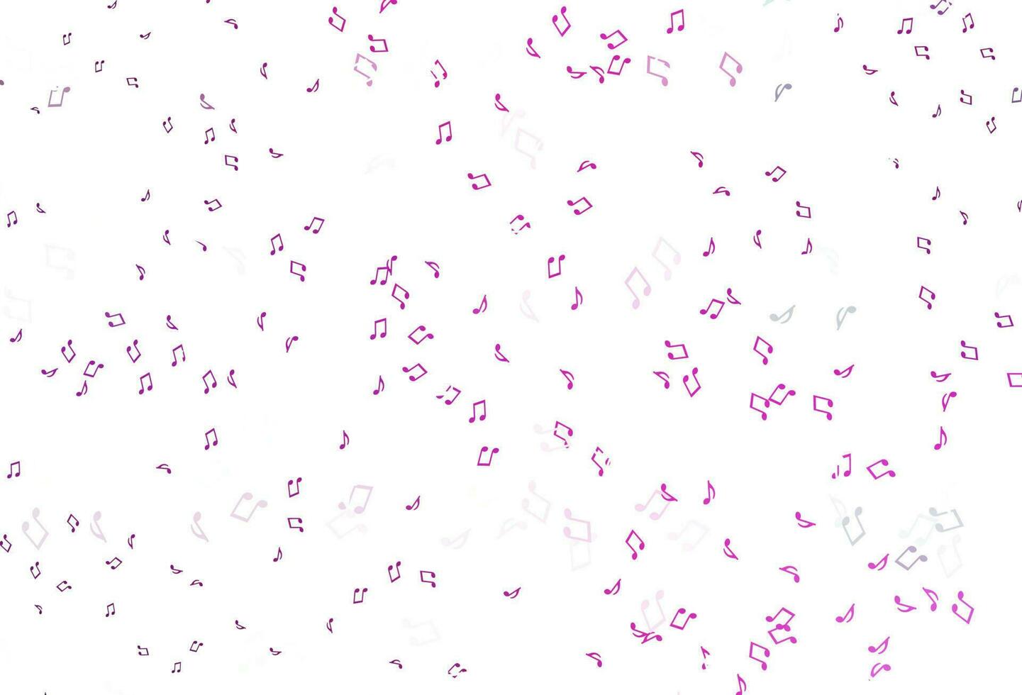 Light Pink vector backdrop with music notes.