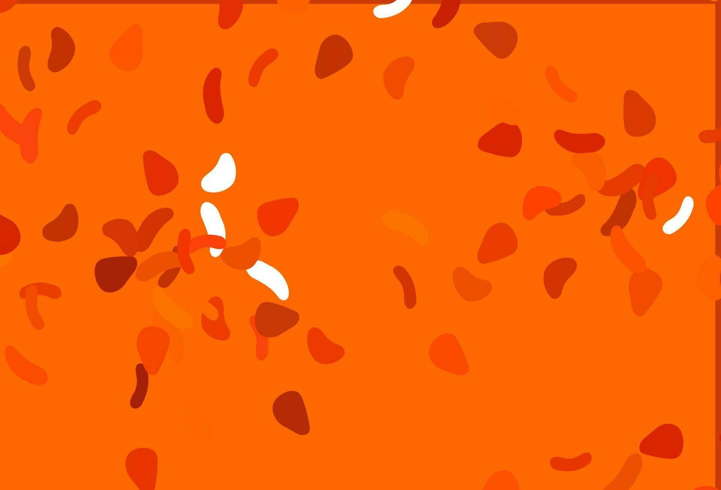 Light Orange vector template with memphis shapes.